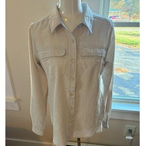 Tan & White Check Exofficio Lightweight Outdoors Hiking Shirt